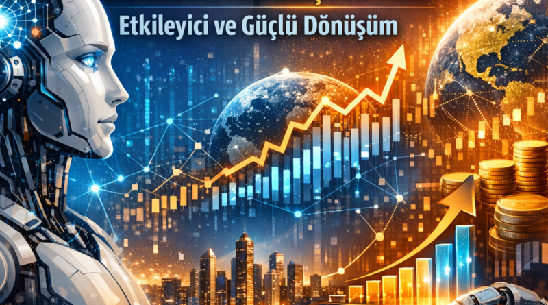 Illustration of Yapay Zeka Ekonomiyi Değiştiriyor: Etkileyici ve Güçlü Dönüşüm